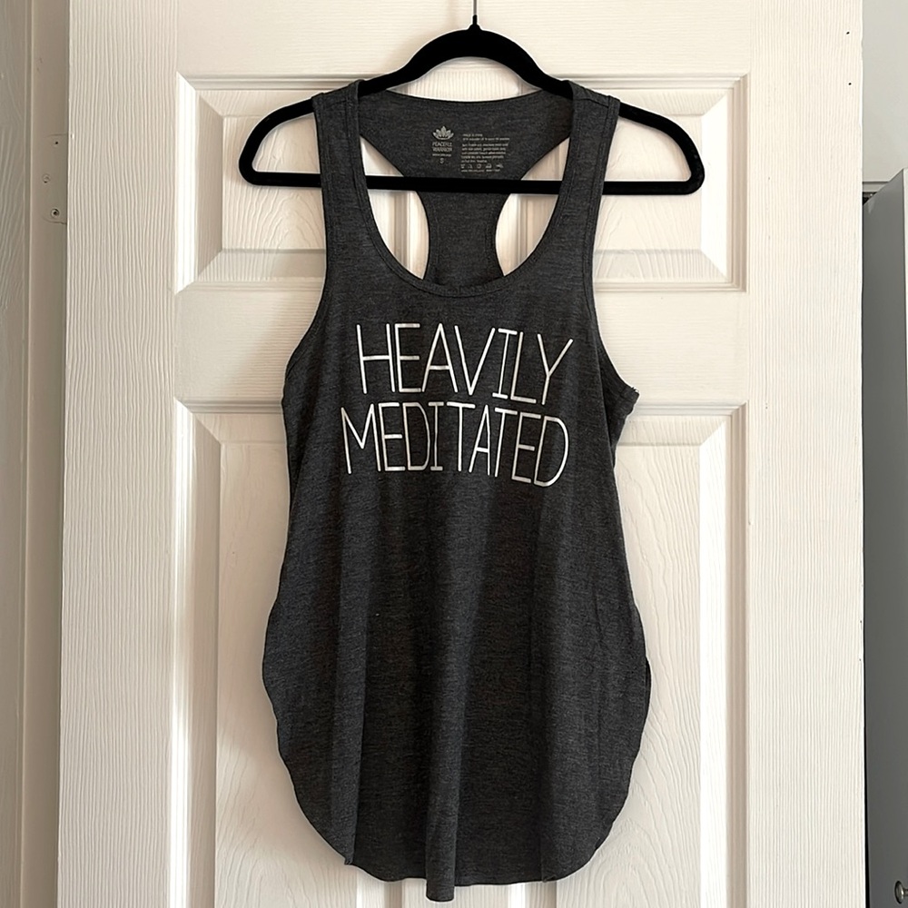 Grey Athleisure Top- size small